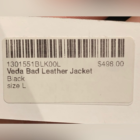 Large Reformation Veda Bad leather jacket - Picture 9 of 9